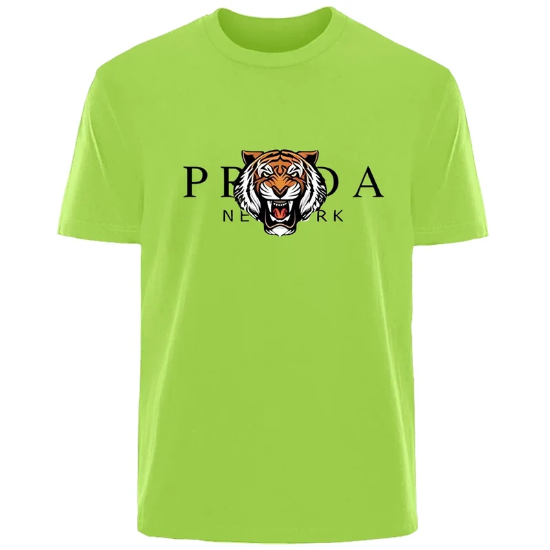 Männer T-Shirt Tiger Herrenmode Shirts Hemden Streetwear 100% Baumwolle Tank Top