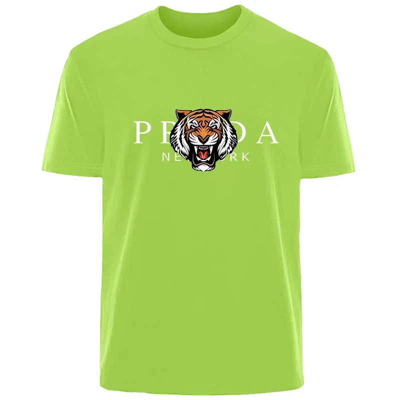 Männer T-Shirt Tiger Herrenmode Shirts Hemden Streetwear 100% Baumwolle Tank Top
