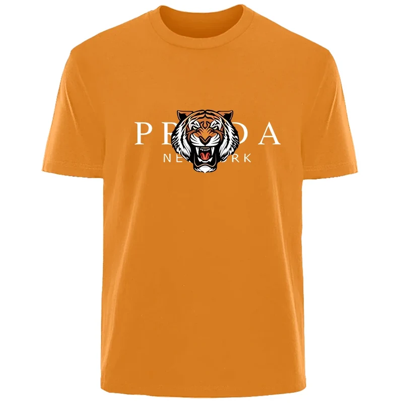 Männer T-Shirt Tiger Herrenmode Shirts Hemden Streetwear 100% Baumwolle Tank Top