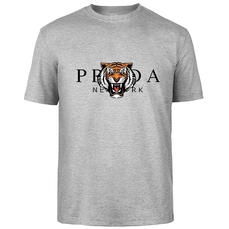 Männer T-Shirt Tiger Herrenmode Shirts Hemden Streetwear 100% Baumwolle Tank Top