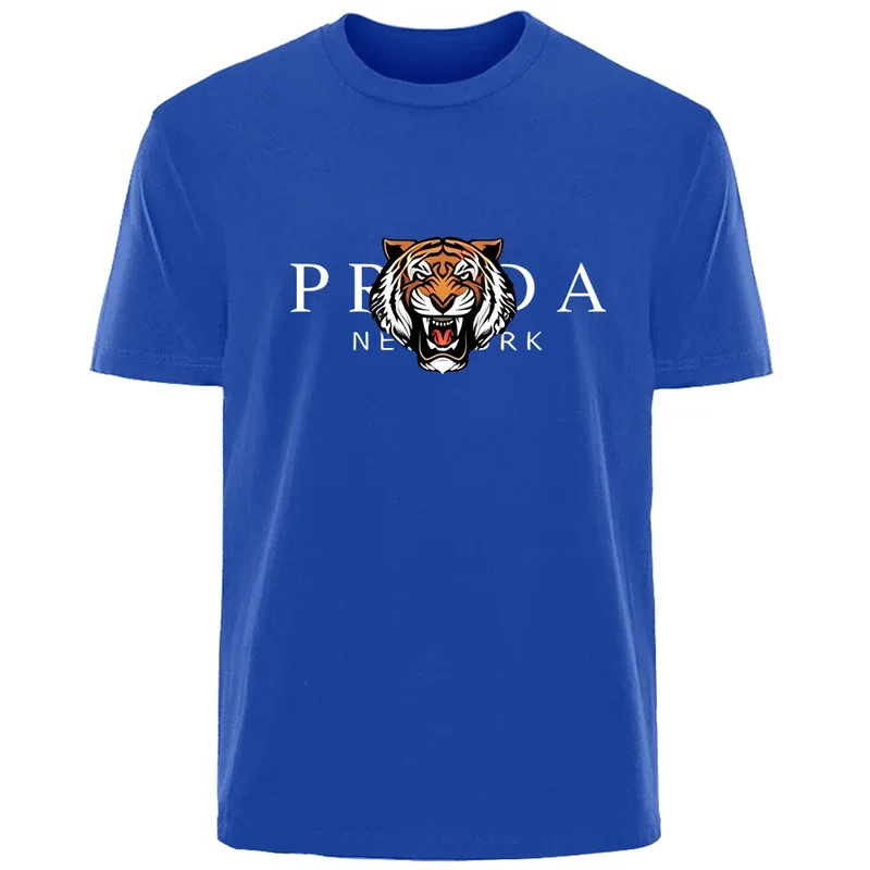 Männer T-Shirt Tiger Herrenmode Shirts Hemden Streetwear 100% Baumwolle Tank Top