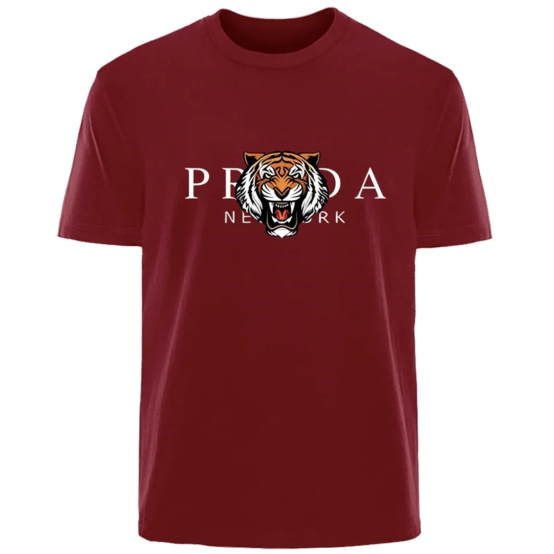 Männer T-Shirt Tiger Herrenmode Shirts Hemden Streetwear 100% Baumwolle Tank Top