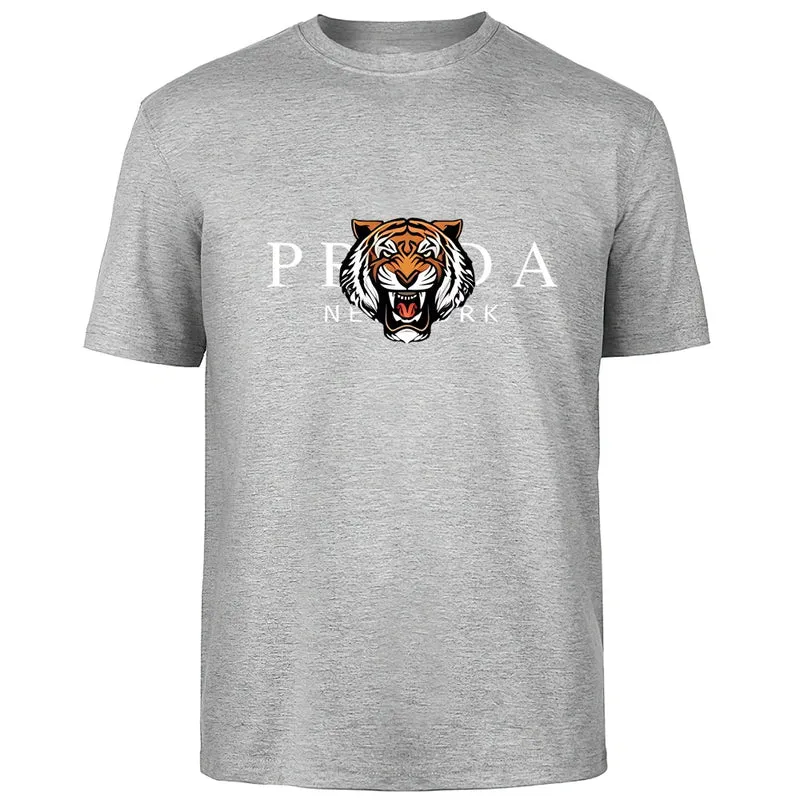 Männer T-Shirt Tiger Herrenmode Shirts Hemden Streetwear 100% Baumwolle Tank Top