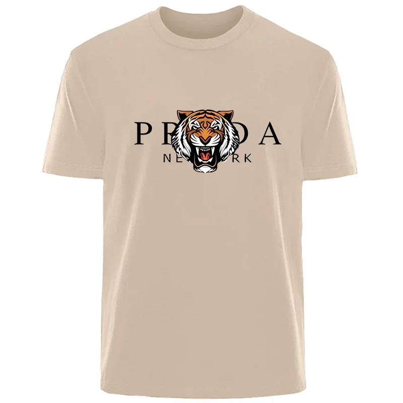 Männer T-Shirt Tiger Herrenmode Shirts Hemden Streetwear 100% Baumwolle Tank Top