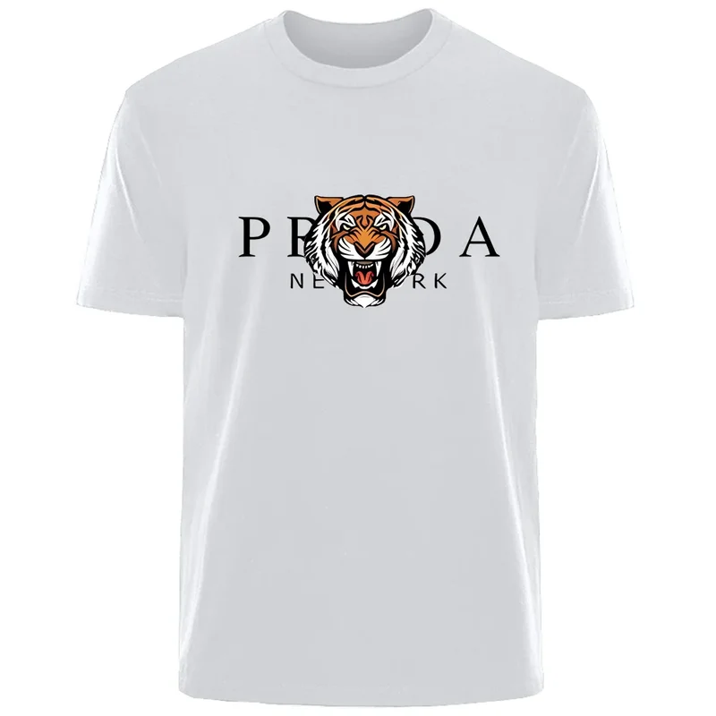 Männer T-Shirt Tiger Herrenmode Shirts Hemden Streetwear 100% Baumwolle Tank Top