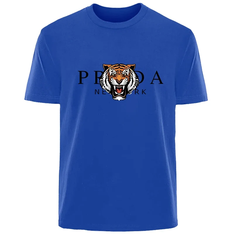 Männer T-Shirt Tiger Herrenmode Shirts Hemden Streetwear 100% Baumwolle Tank Top