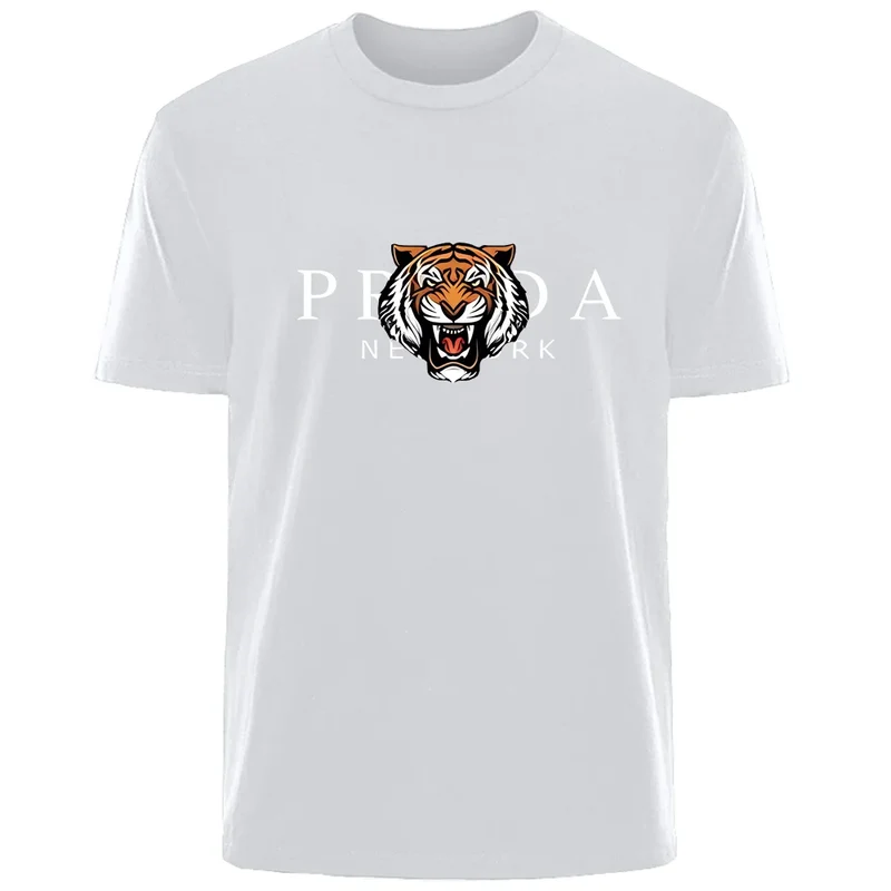 Männer T-Shirt Tiger Herrenmode Shirts Hemden Streetwear 100% Baumwolle Tank Top