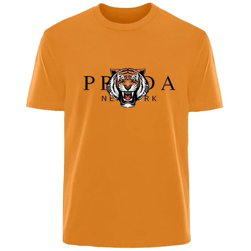 Männer T-Shirt Tiger Herrenmode Shirts Hemden Streetwear 100% Baumwolle Tank Top