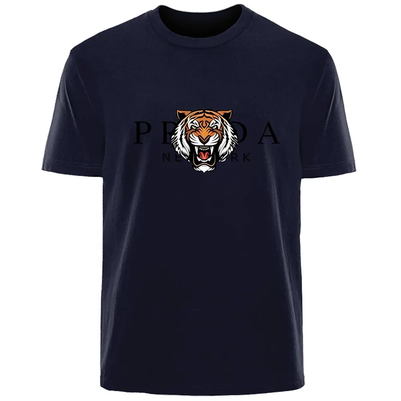Männer T-Shirt Tiger Herrenmode Shirts Hemden Streetwear 100% Baumwolle Tank Top