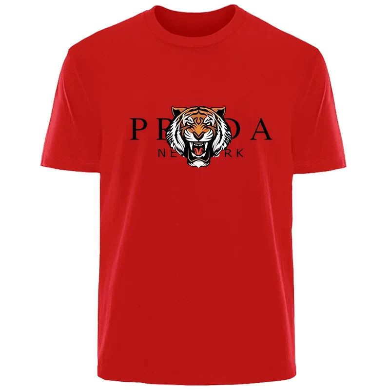 Männer T-Shirt Tiger Herrenmode Shirts Hemden Streetwear 100% Baumwolle Tank Top