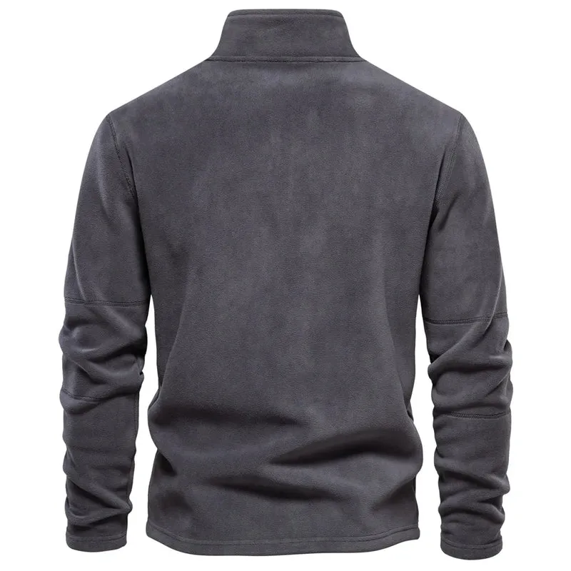Herren Pullover Sweatshirt Troyer Pulli Sweater Stehkragen Zipper Langarmpulli