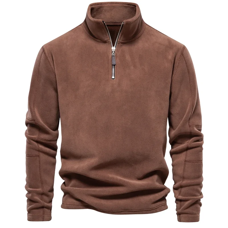 Herren Pullover Sweatshirt Troyer Pulli Sweater Stehkragen Zipper Langarmpulli