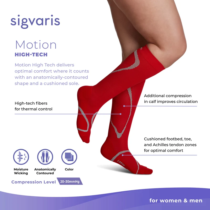 Sigvaris High Tech Knee High 20-30 mmHg