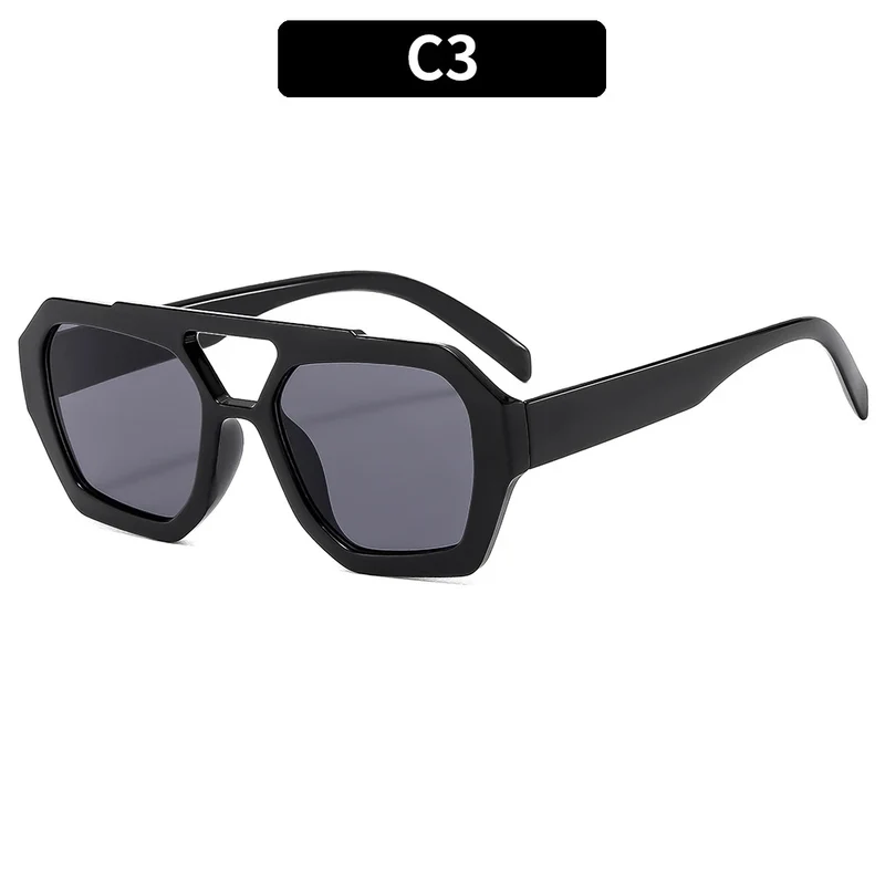 Damen Sonnenbrille Designer Luxus Brille Quadratische Übergröße Gläser Vintage
