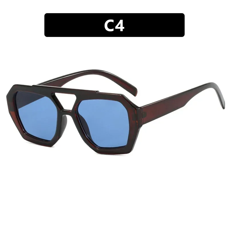 Damen Sonnenbrille Designer Luxus Brille Quadratische Übergröße Gläser Vintage