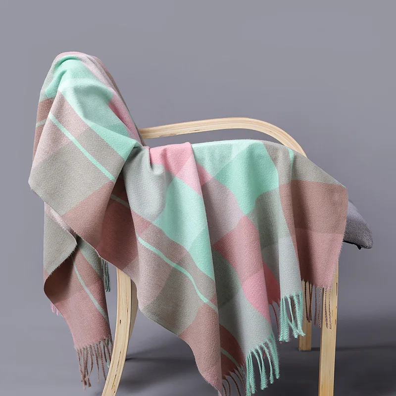 Herren Schal Winterschal Stola Schlauchschal Halstuch Wollschal Strickschal Loop