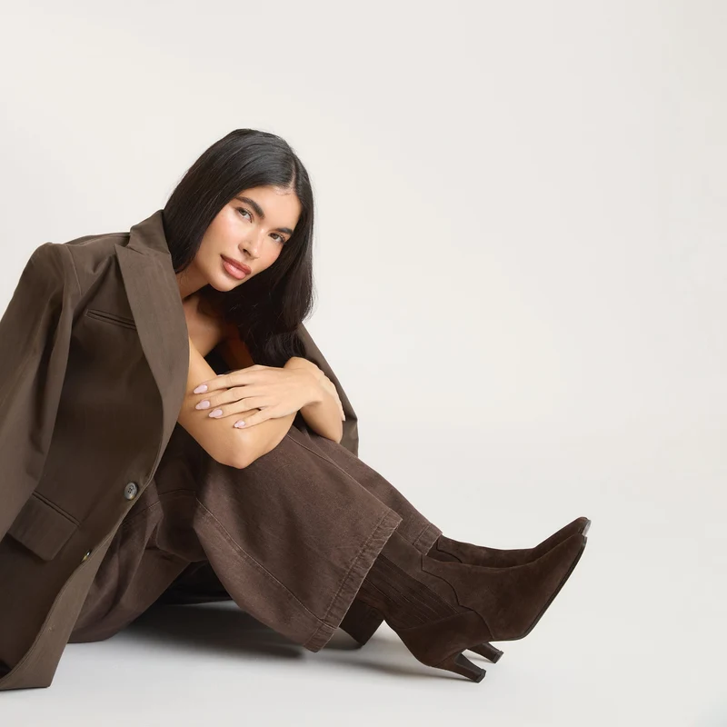 Heather Stiefelette - Schokolade