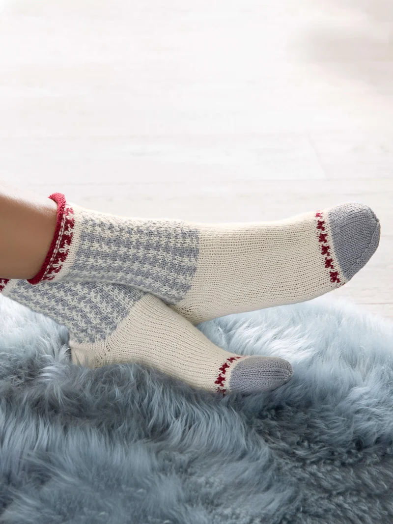 Anleitung Socken mit Hahnentrittmuster
