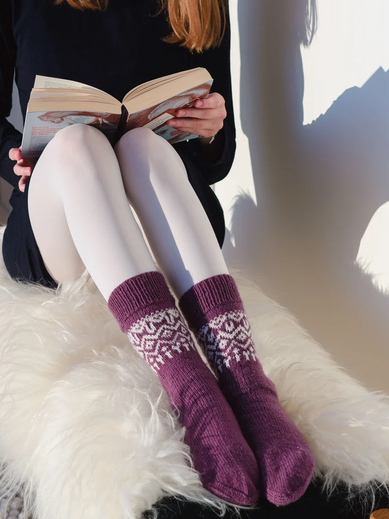 Anleitung Socken mit Norwegermuster