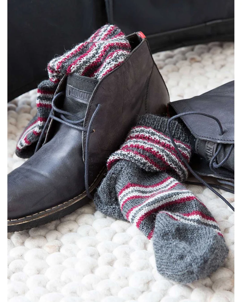 Anleitung Herrensocken mit Streifen