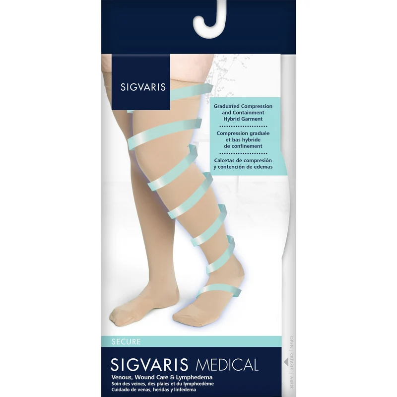 Sigvaris Secure Women's Thigh High 40-50 mmHg