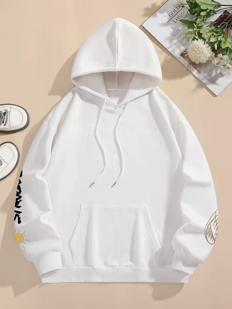Damen Kapuzenpullover Sweatshirt Hoodie Pulli Kapuzenpulli Streetwear Pullover