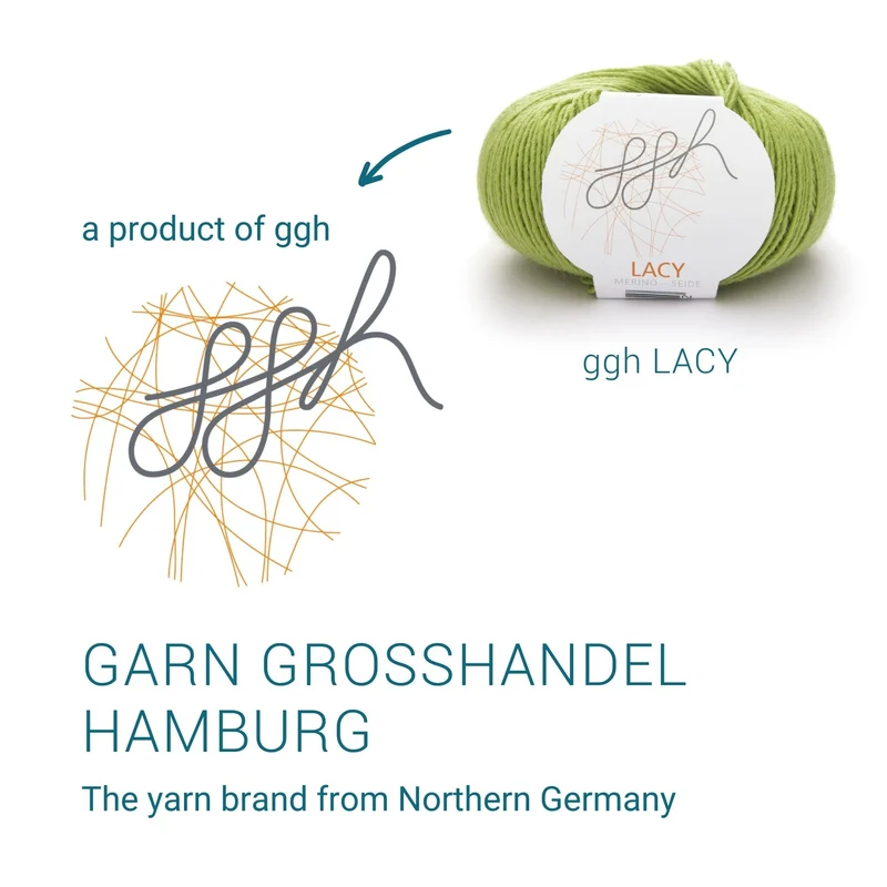 ggh Lacy | Set mit 4 x 25g (insg. 100g) - 006 - Apfelgrün