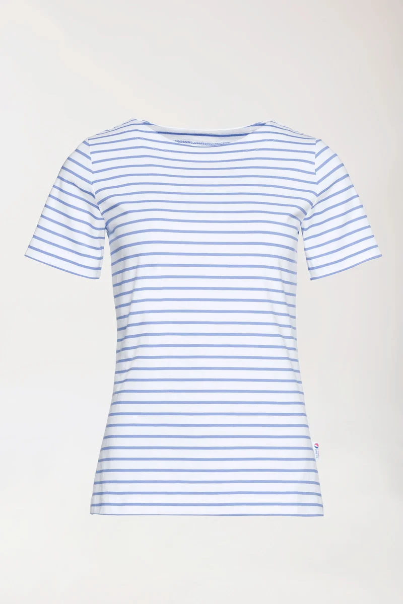 Shirt Damen - 1/2 Arm weiß/blau