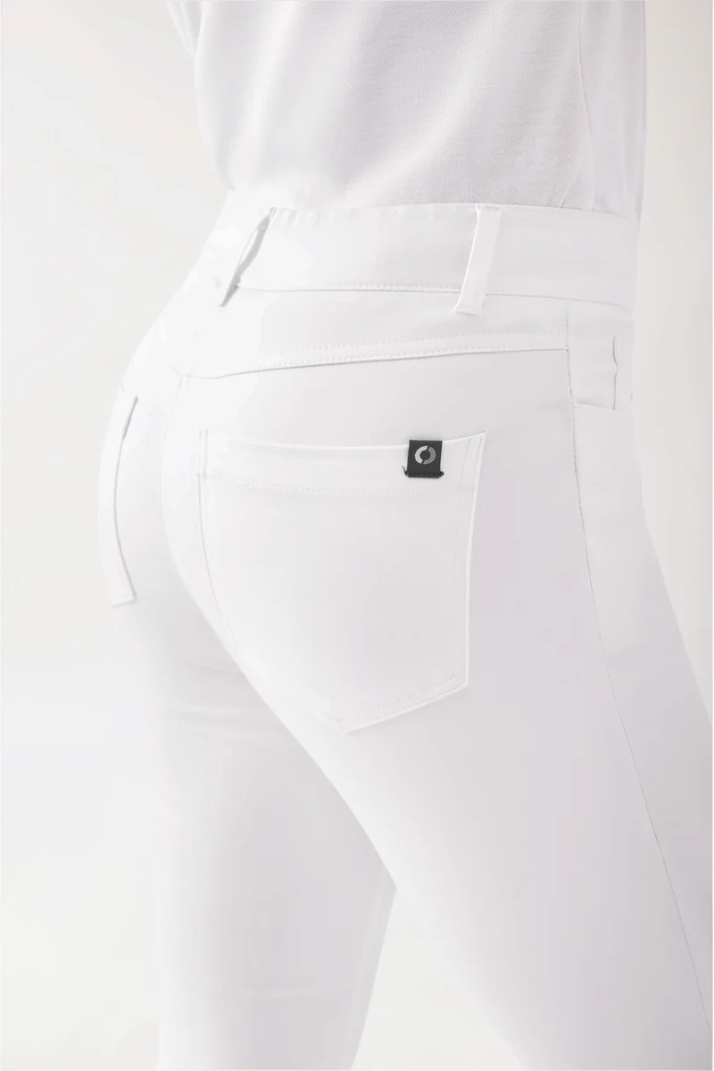 COMFY FLEX 5-Pocket Hose Damen - schlankes Bein weiß