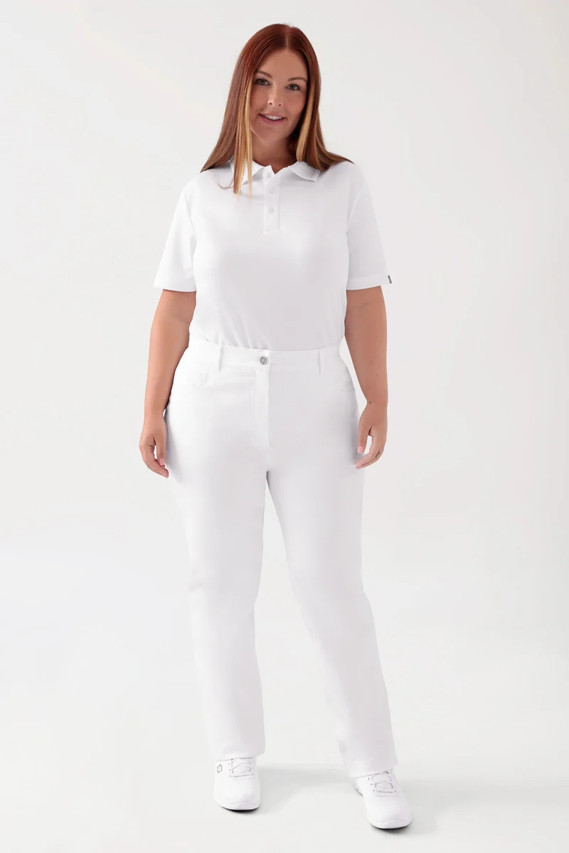 COMFY FLEX 5-Pocket Hose Damen - gerades Bein weiß