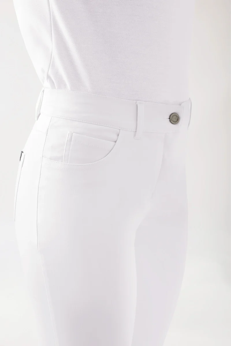 COMFY FLEX 5-Pocket Hose Damen - gerades Bein weiß