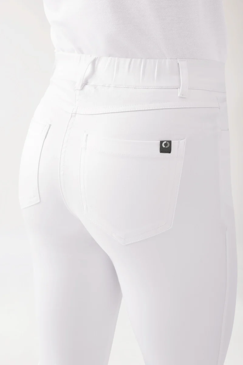 COMFY FLEX 5-Pocket Hose Damen - gerades Bein weiß