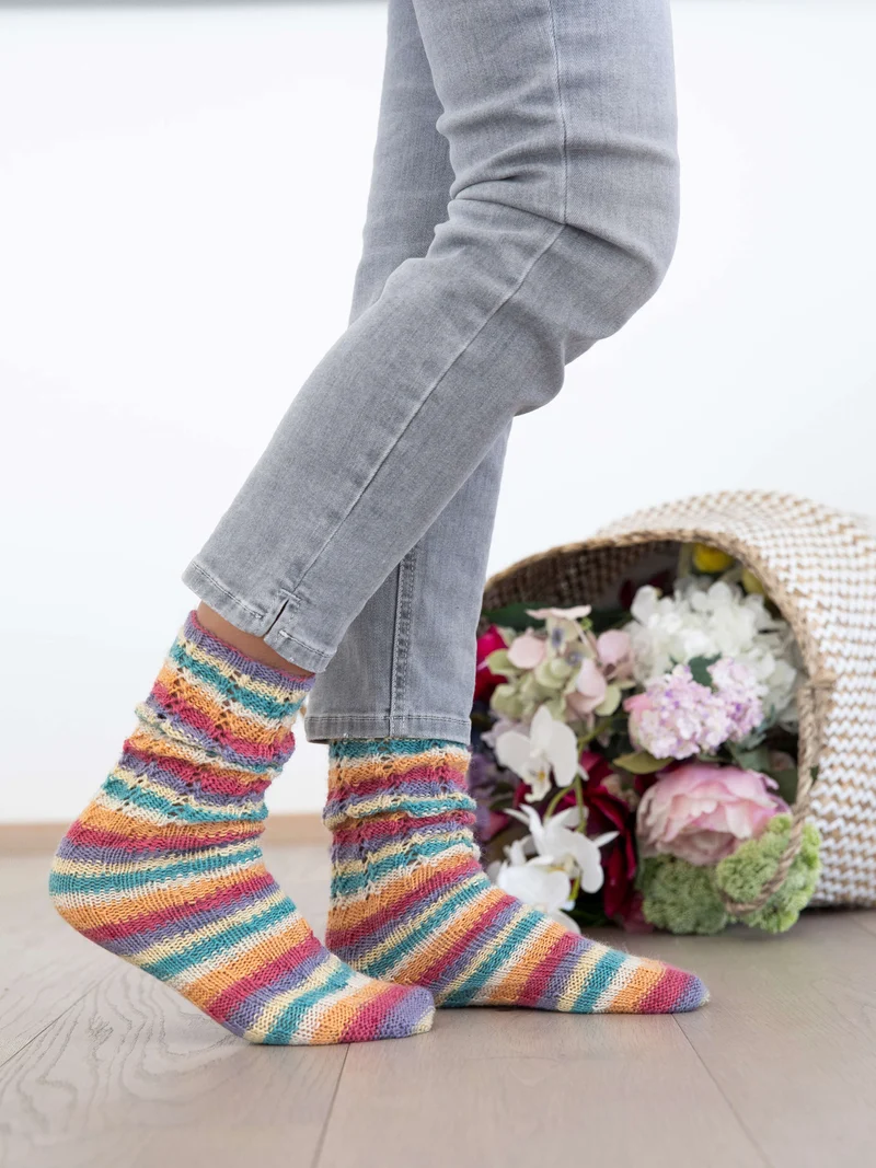 Anleitung Socken ohne Ferse