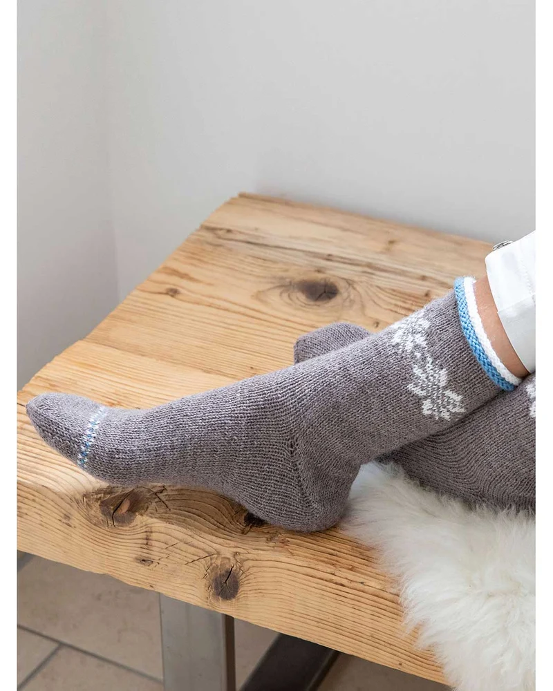 Anleitung Socken mit Norwegersternen