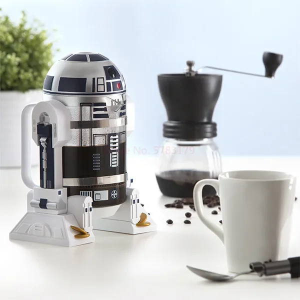 French Press 960ml R2-D2 Moka Kaffeemaschine Kaffeekanne Kaffeepresse Kaffee Tee