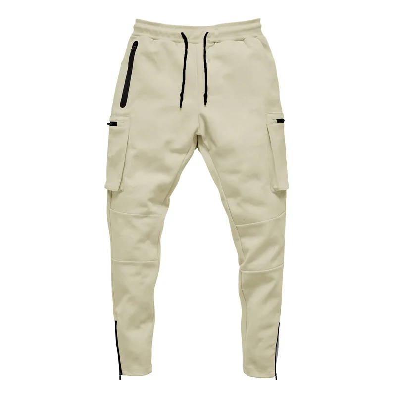 Herren Sporthose Jogger Jogginghose Sweatpants Trainingshose Cargo Hose mit Zip