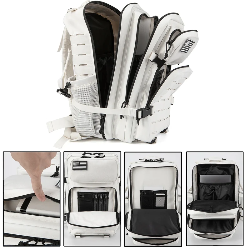 Taktischer Rucksack Laptoptasche RollTop Herren 36-55L Laptop Tasche Damen
