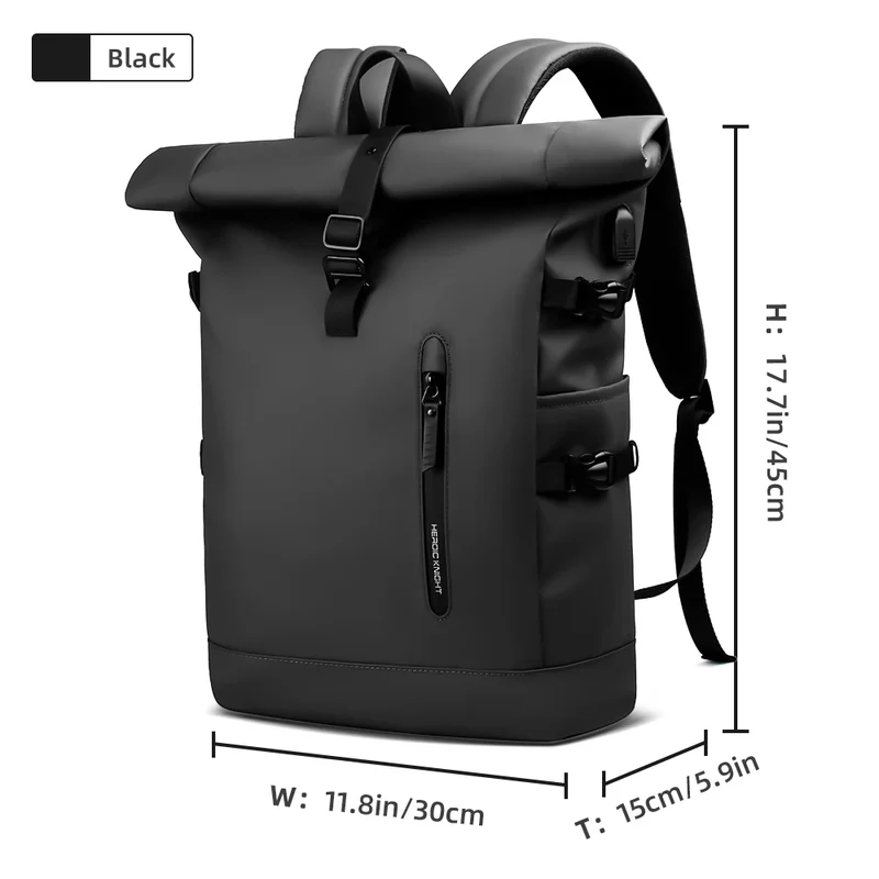 Kurierrucksack RollTop Rucksack Herren 36-55L wasserdicht Laptop Tasche Damen