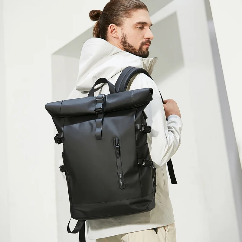 Kurierrucksack RollTop Rucksack Herren 36-55L wasserdicht Laptop Tasche Damen
