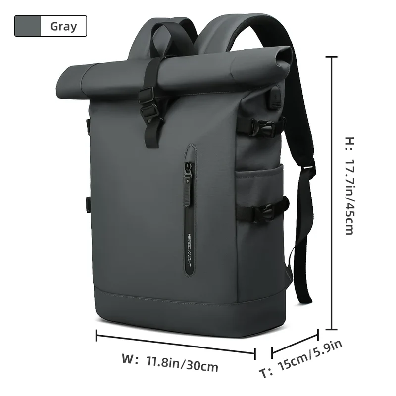 Kurierrucksack RollTop Rucksack Herren 36-55L wasserdicht Laptop Tasche Damen