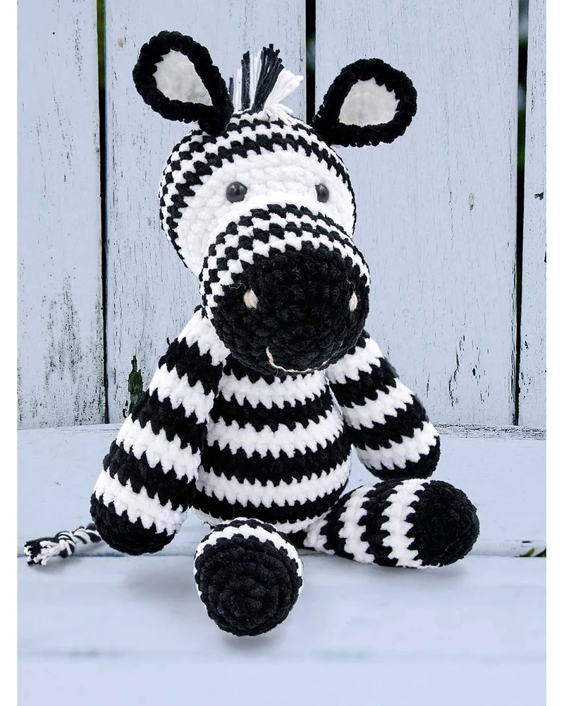Anleitung Kuscheltier Zebra Zottel