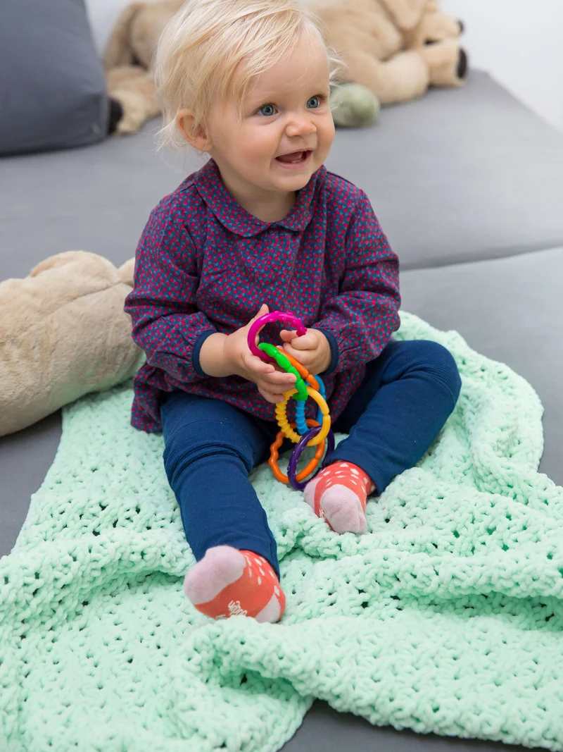 Anleitung Kuscheldecke
