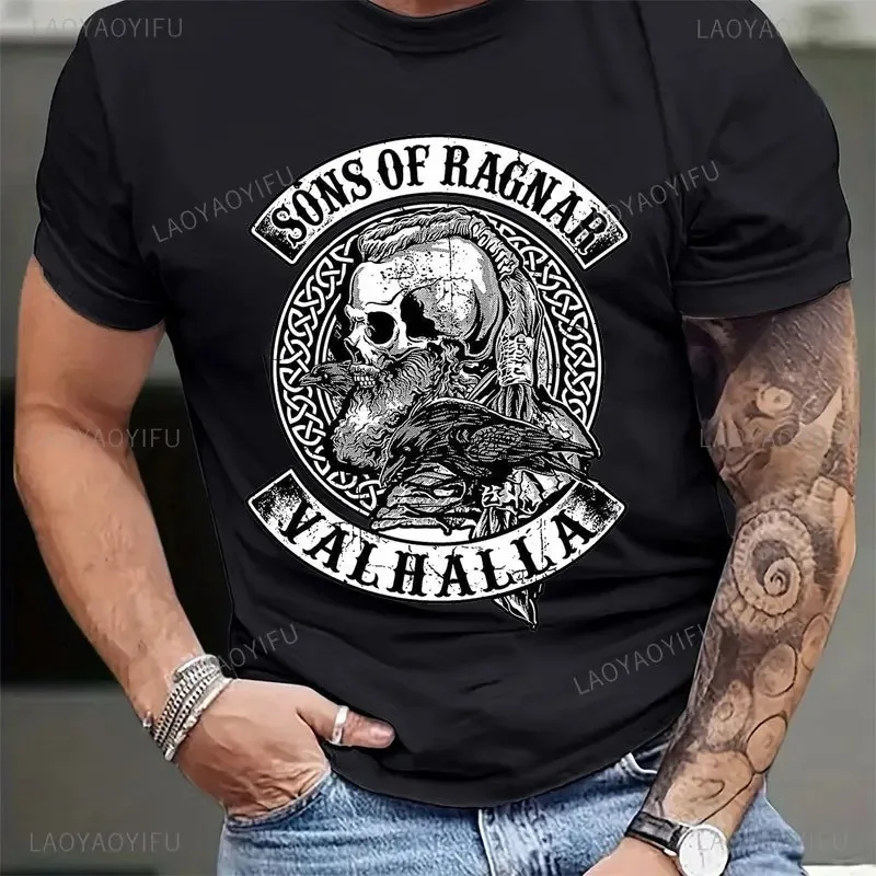 Herren T-Shirt Sons of Odin Rundhals Unisex Sommer Fashion Streetwear Shirt Top