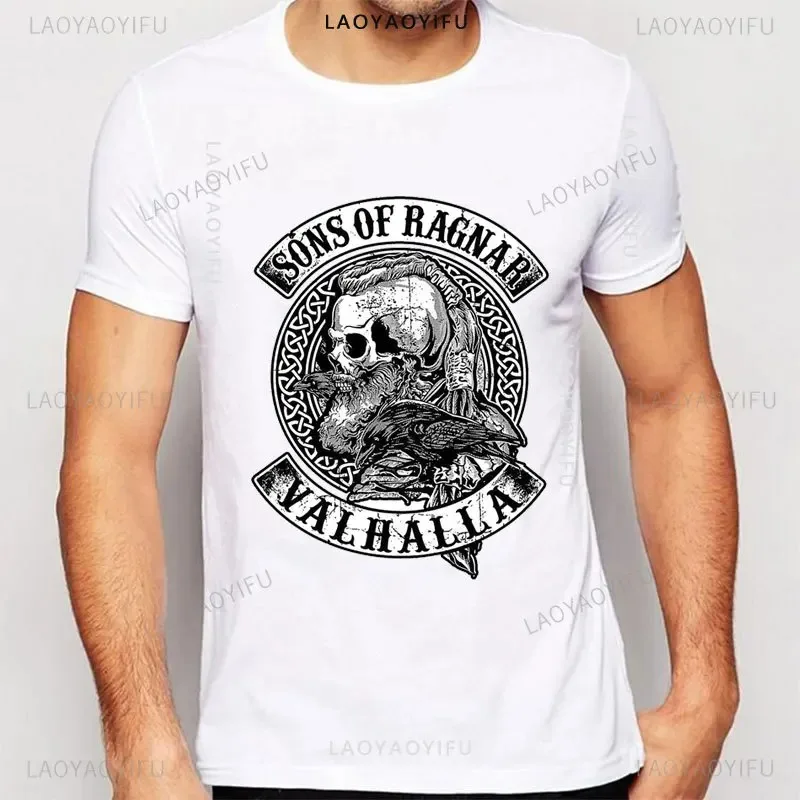 Herren T-Shirt Sons of Odin Rundhals Unisex Sommer Fashion Streetwear Shirt Top