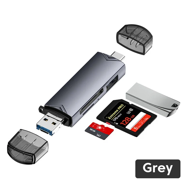 6 in1 Kartenleser USB Stick USB-C Speicherstick Memorystick Universal Adapter