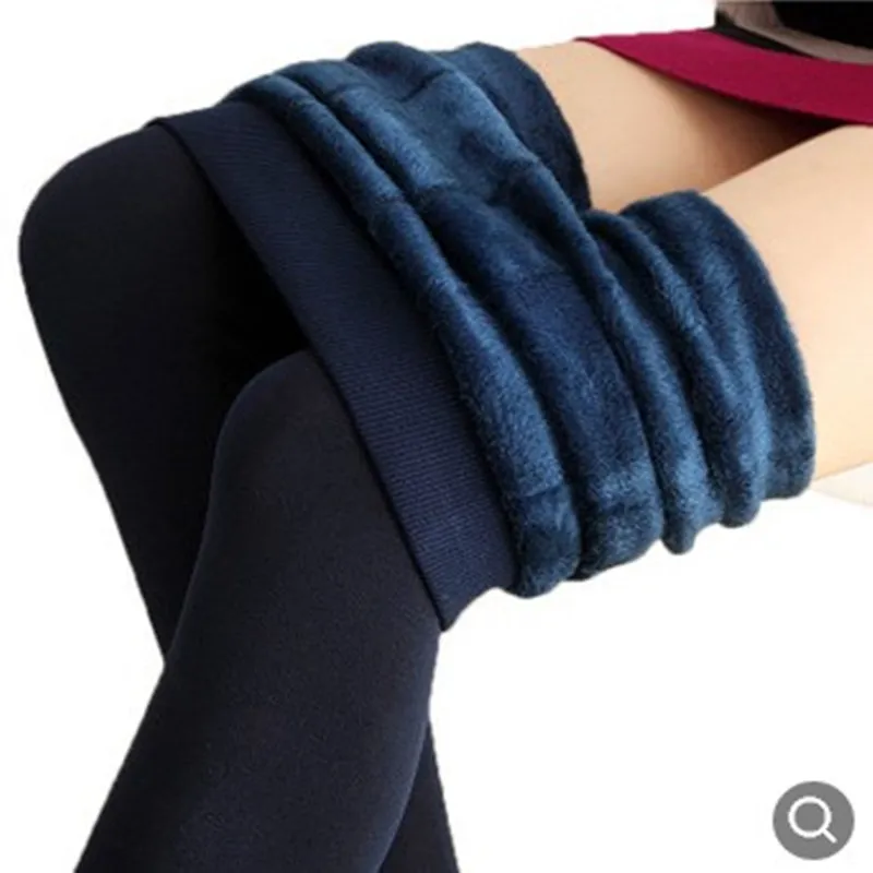 Frauen Winter Warm Thermo Hose Innenfleece Strumpfhose Blickdicht Hosen Leggins