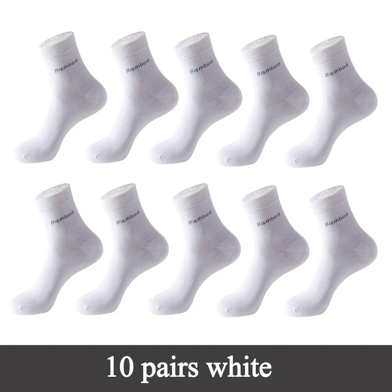 10 Paar Herren Business Socken aus Bambusfaser Atmungsaktives Größe 38-45