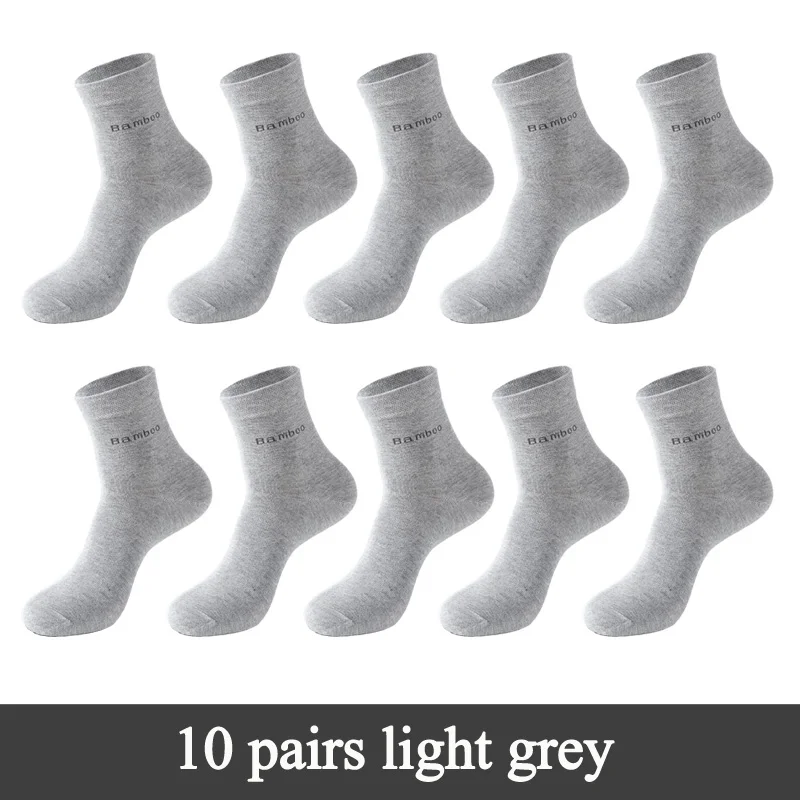 10 Paar Herren Business Socken aus Bambusfaser Atmungsaktives Größe 38-45