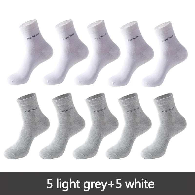 10 Paar Herren Business Socken aus Bambusfaser Atmungsaktives Größe 38-45