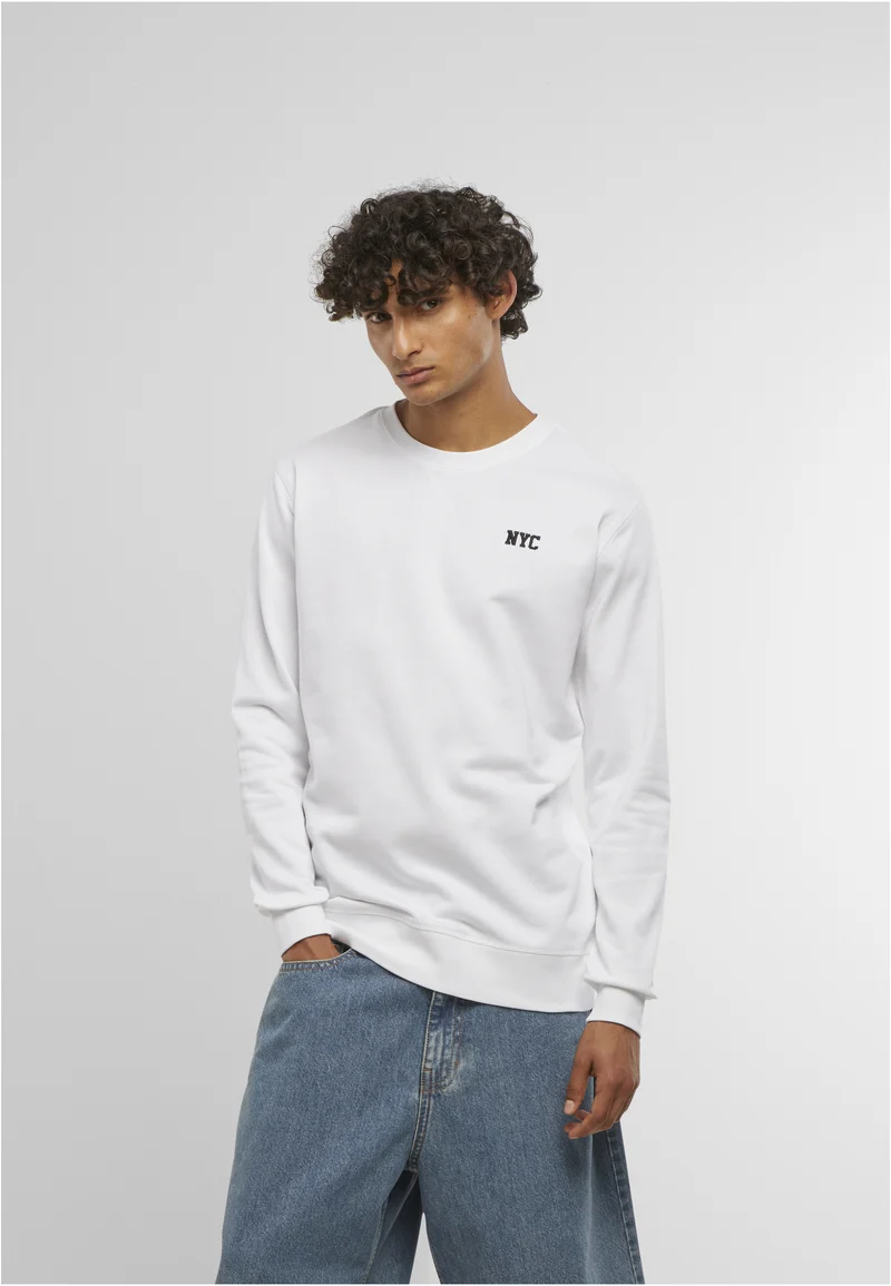 MT NYC Wording EMB Light Crew Sweatshirt
